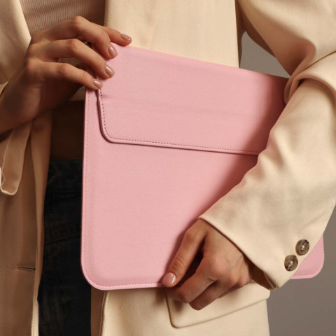 Чехол-папка Leather Sleeve для MacBook Pro 13" (2016-2020, М1) Pink